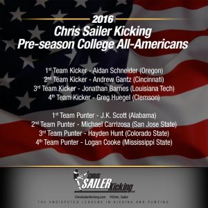 2016 Pre-Season College All-Americans